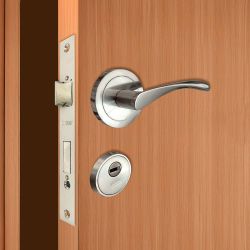 Cerradura Embutir C/C Cre04 40/47 Mm Latonado