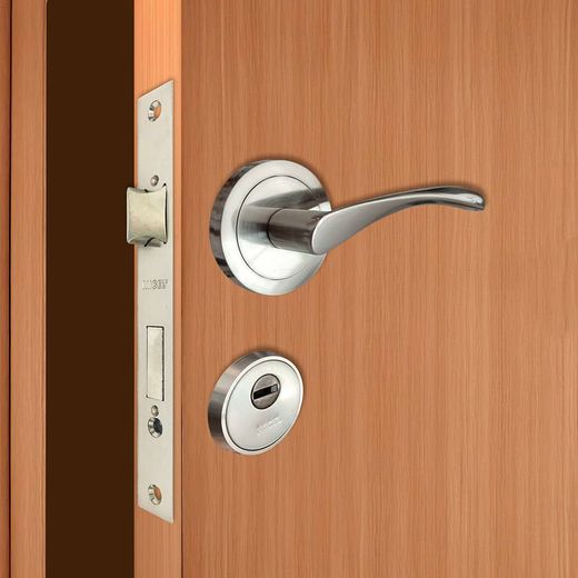 Cerradura Embutir C/C Cre04 40/47 Mm Latonado