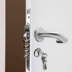 Cerradura Embutir C/C Cre13 50/85 Mm Níquel Satinado