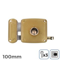 Cerradura Izquierda 100Mm 3 Llaves Incluidas