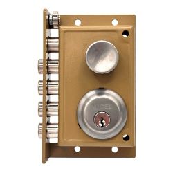 Cerradura Sobreponer Crs01 Derecha, Pintado Oro