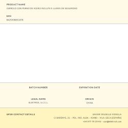 Cerrojo Con Perno De Acero Incluye 5 Llaves De Seguridad