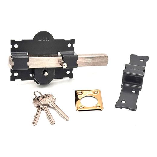 Cerrojo Sobreponer Crr06 105B/50 Mm Pintado Gris Llaves Iguales Amaestradas