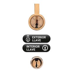 Cerrojo Sobreponer Crr09 86L/50 Mm Pintado Gris Llaves Iguales Amaestradas