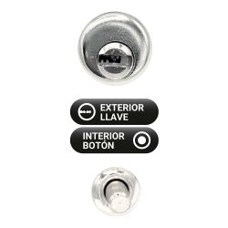 Cerrojo Sobreponer Crr10 86B/50 Mm Níquel