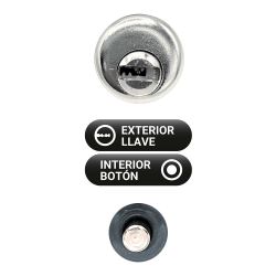 Cerrojo Sobreponer Crr10 86B/50 Mm Pintado Gris