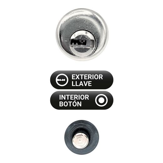 Cerrojo Sobreponer Crr10 86B/50 Mm Pintado Gris