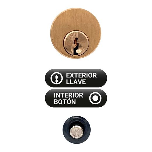 Cerrojo Sobreponer Crr12 86B/50 Mm Pintado Gris