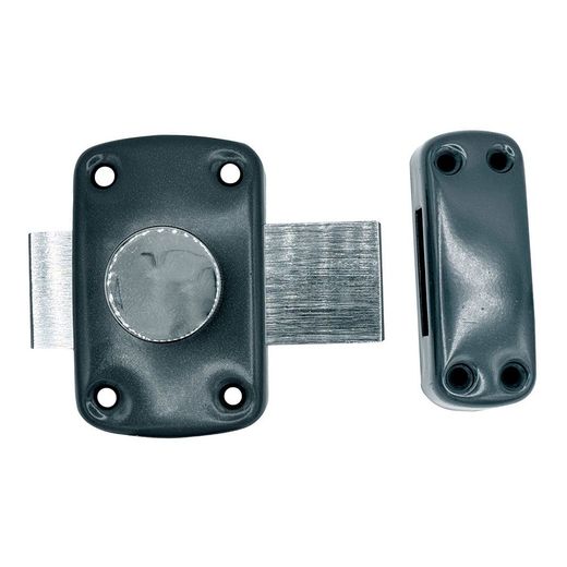 Cerrojo Sobreponer Ruleta Crr15 Pintado Gris