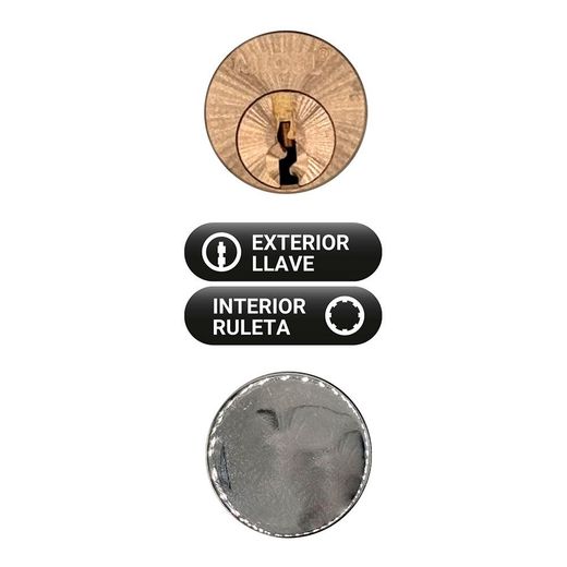 Cerrojo Sobreponer Ruleta Crr15 Pintado Gris