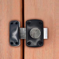 Cerrojo Sobreponer Ruleta Crr15 Pintado Gris