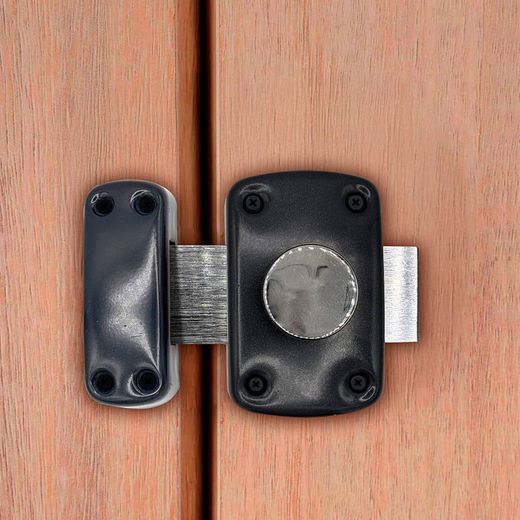 Cerrojo Sobreponer Ruleta Crr15 Pintado Gris