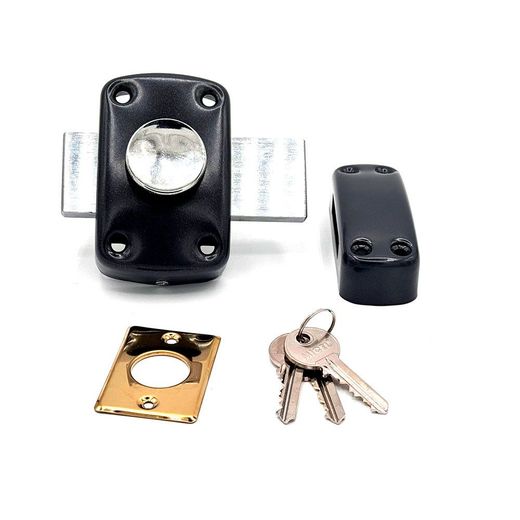 Cerrojo Sobreponer Ruleta Crr15 Pintado Gris