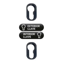 Cerrojo Sobreponer Sin Cilindro Crr16 Pintado Gris