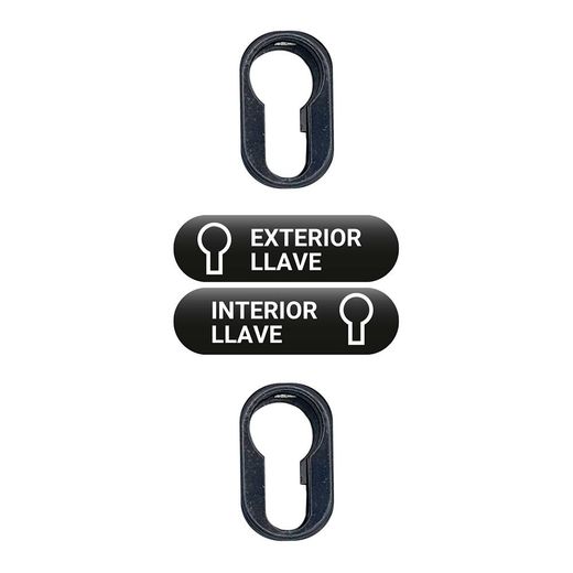 Cerrojo Sobreponer Sin Cilindro Crr16 Pintado Gris