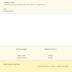 Cesta Baño Zapato Dorado G180 + Body 180 Ml + Cr Manos 50 Ml