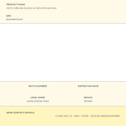 Cesta Caña 44X31X22Cm Altura Con Asa 34Cm