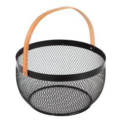 Cesta De Malla Retro Colección Noir Kitchen Ø29 Cm