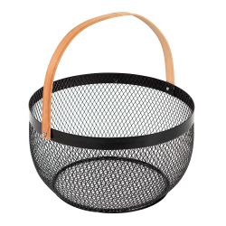 Cesta De Malla Retro Colección Noir Kitchen Ø29 Cm