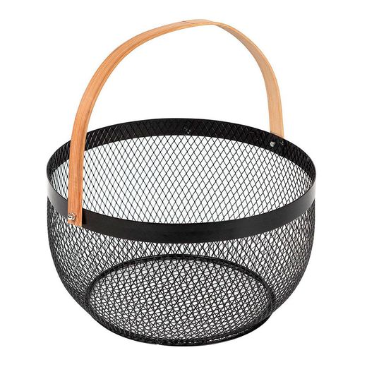 Cesta De Malla Retro Colección Noir Kitchen Ø29 Cm