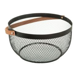 Cesta De Malla Retro Colección Noir Kitchen Ø29 Cm