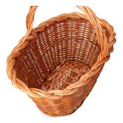 Cesta Mimbre 37X25X20Cm Altura Con Asa 34Cm