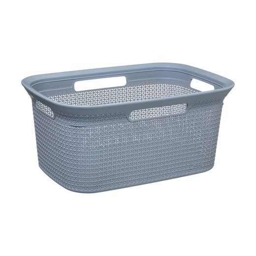 Cesto Para La Ropa Color Gris 45 L 59 X 41 X 27,5 Cm