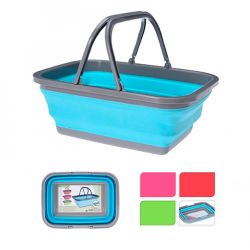 Cesto Para La Ropa Con Asas Plegable Colores Variados