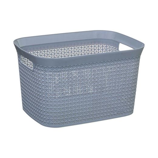 Cesto Para Ropa 25 L, Color Gris 41,5 X 31,2 X 25,7 Cm