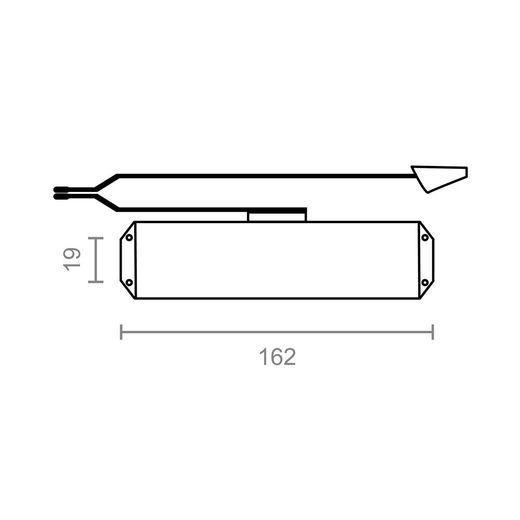 Cierrapuertas Sin Retenedor Mc01-S Blanco