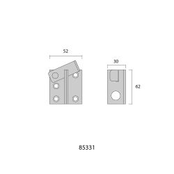 Cierre Condenable 50 X 60 Inox  Derecha