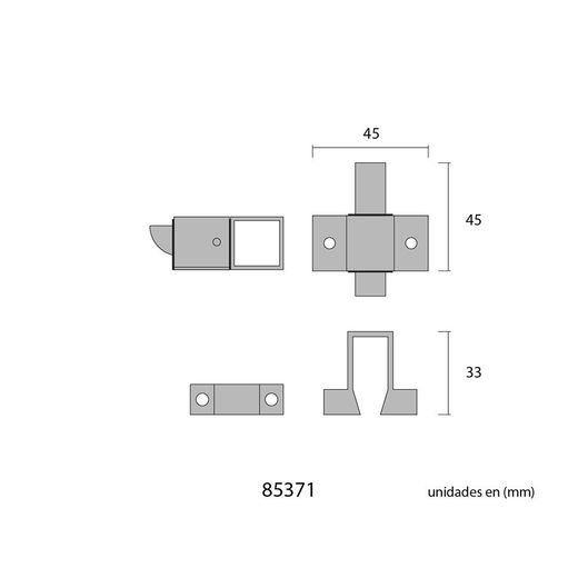 Cierre De Aluminio Para Ventana Dorado