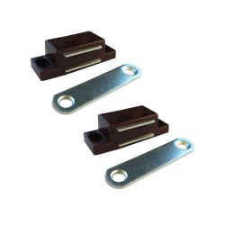 Cierre Magnético Im02, Marrón, 42 X 18 Mm, 2 Unidades