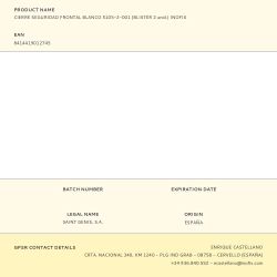 Cierre Seguridad Frontal Blanco 5105-2-001 (Blister 2 Unid.) Inofix