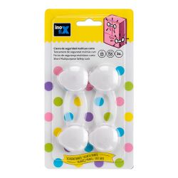 Cierre Seguridad Multiuso Corto Blanco 5101-2-001 (Blister 2 Unid.) Inofix