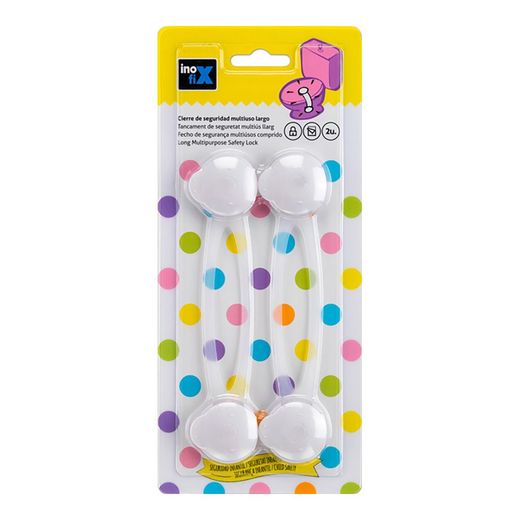 Cierre Seguridad Multiuso Largo Blanco 5100-2-001 (Blister 2 Unid.) Inofix