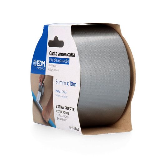 Cinta  Americana Plata 50 Mm X 10 M