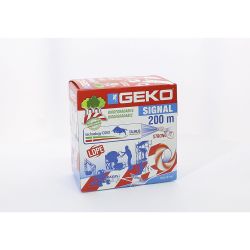 Cinta Balizar Ldpe Signal Biodegradable Blanca/Roja 70 Mm X 200 M