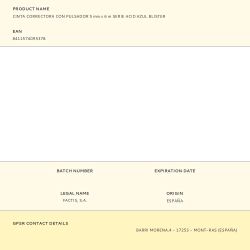 Cinta Correctora Con Pulsador 5 Mm X 6 M Serie Acid Azul Blister