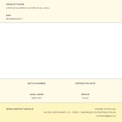 Cinta De Aluminio Alutape 30 Micras 50 Mm X 50 M