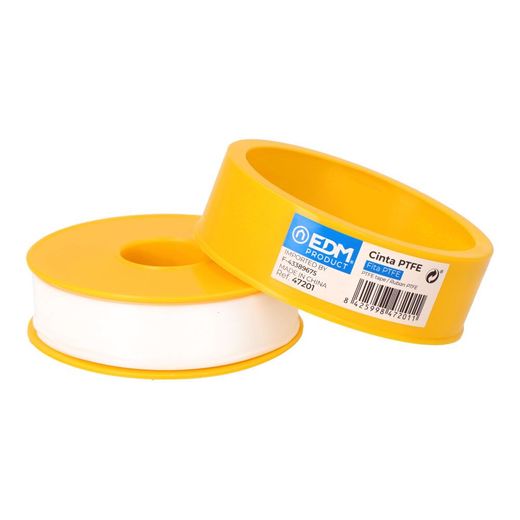 Cinta De Ptfe Blanco 19 Mm X 50 M