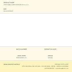 Cinta Doble Cara Para Exterior 19 Mm X 1,5 M