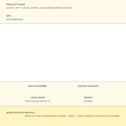 Clavija  2P+T  Salida Lateral 4,8 Mm Negra (Retractilado)