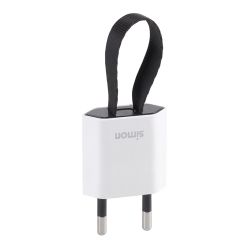 Clavija 2P+Tt Schuko Salida Frontal Y Lateral 10 A 250 V~ Facil Extracción Blanca