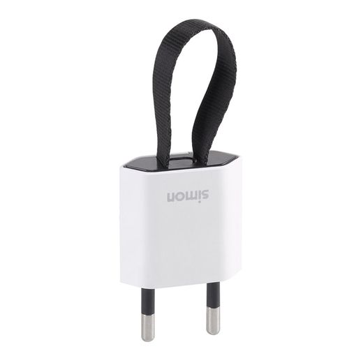 Clavija 2P+Tt Schuko Salida Frontal Y Lateral 10 A 250 V~ Facil Extracción Blanca