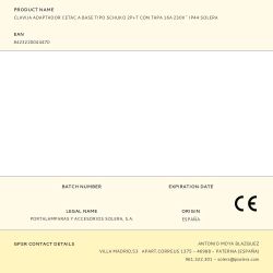 Clavija Adaptador Cetac A Base Tipo Schuko 2P+T Con Tapa 16A 230V~ Ip44 Solera