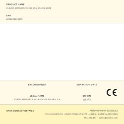 Clavija Bipolar Cocina 25A Solera 6828