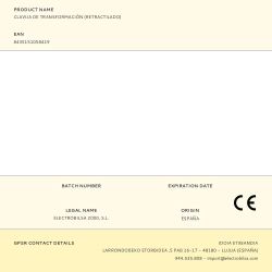 Clavija De Transformación (Retractilado)