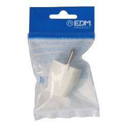 Clavija Tipo F 4,8Mm 10/16A T/Tl Blanca (Envasada)