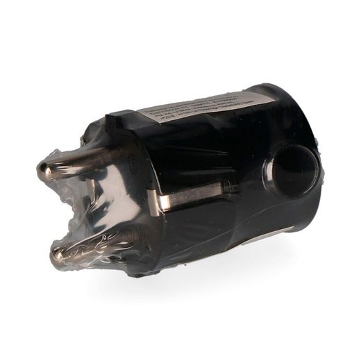Clavija Tipo F T/Tl 16 A Salida Lateral 4,8Mm Negra (Retractilada) Edm